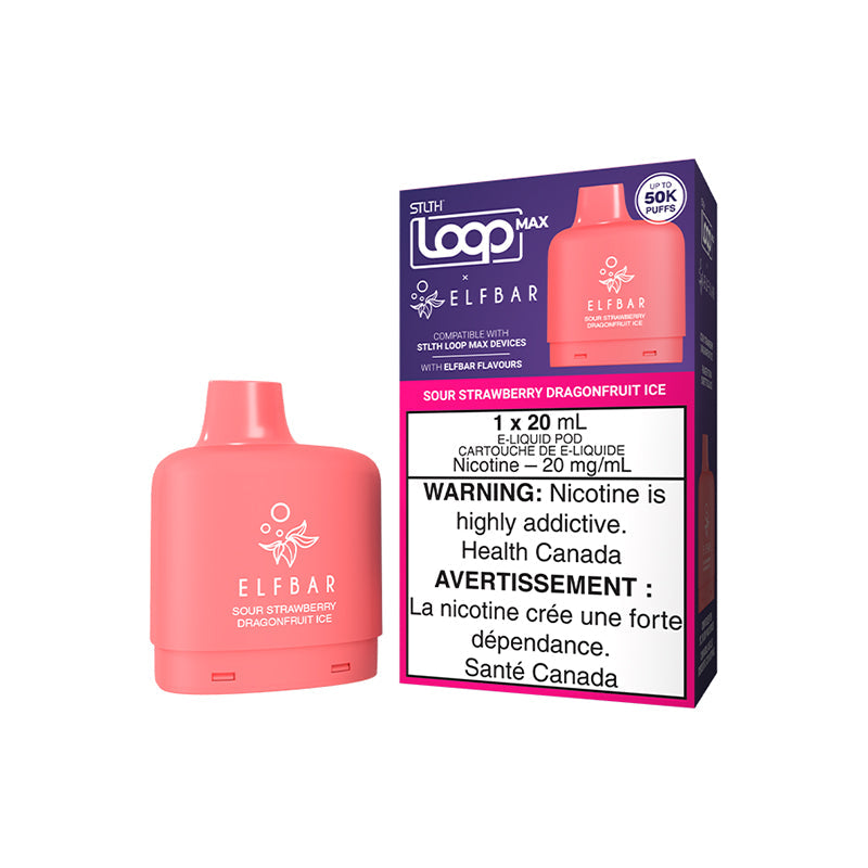 STLTH LOOP MAX x ELFBAR - Sour Strawberry Dragonfruit Ice