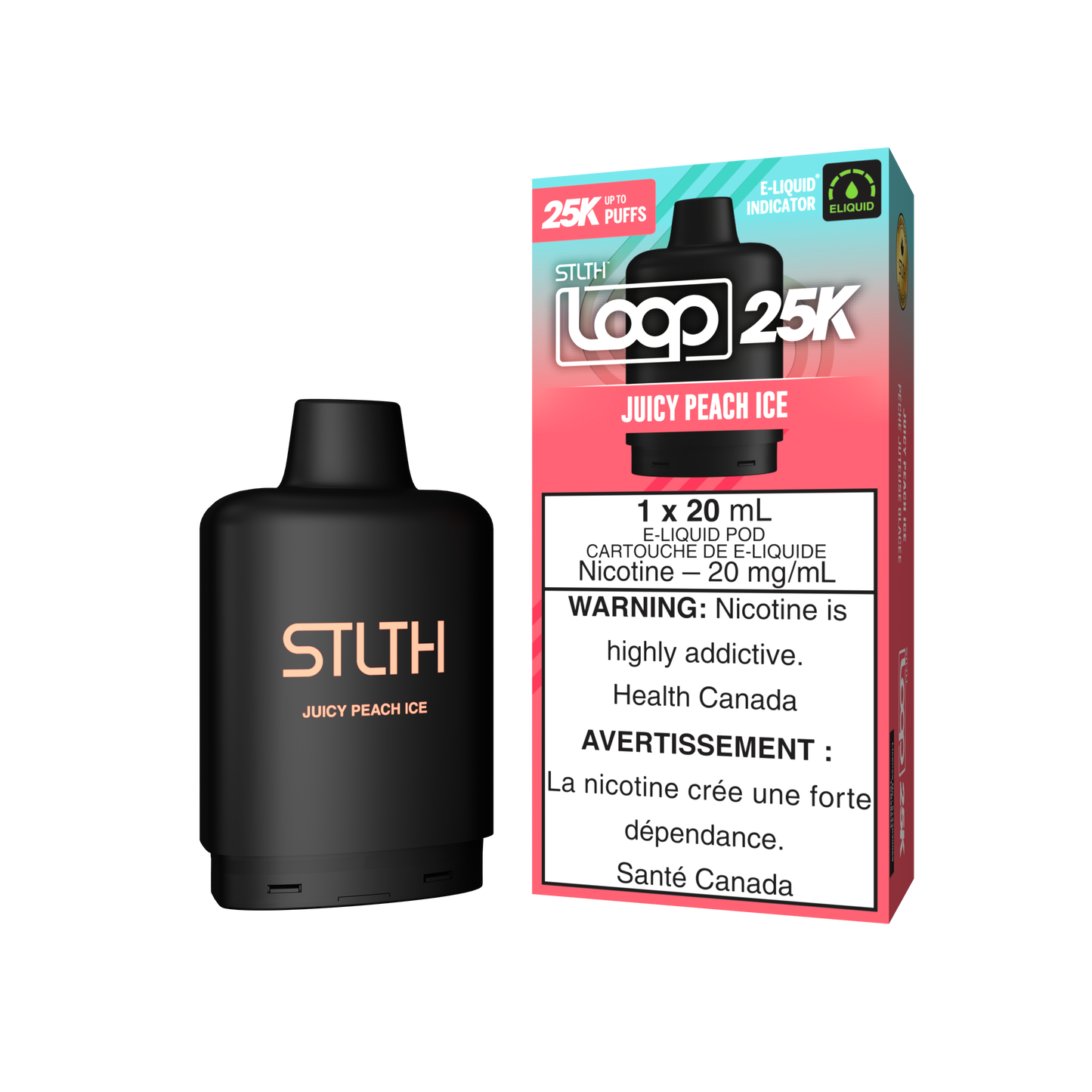 Stlth Loop 25k - Juicy Peach Ice