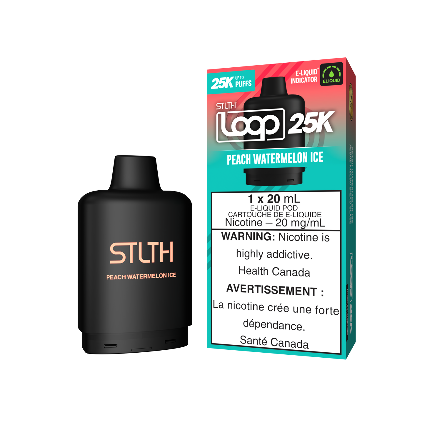 Stlth Loop 25k - Peach Watermelon Ice