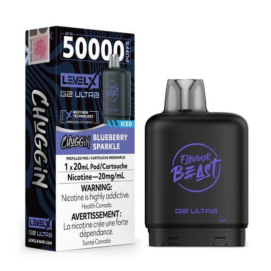 Level X Flavour Beast G2 Ultra - Chuggin Blueberry Sparkle (AB)