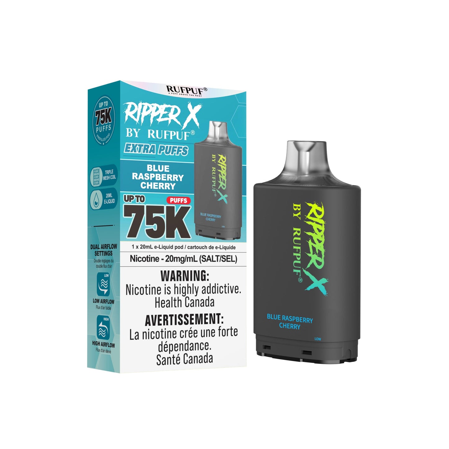 Ripper X 75K - Blue Raspberry Cherry