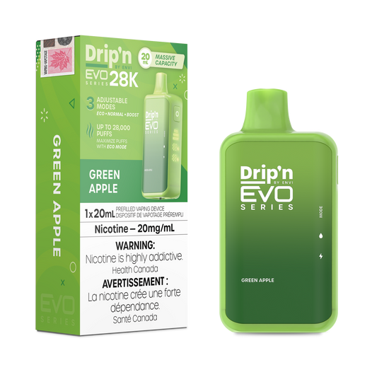 Drip'n by Envi Evo Series 28k Disposable - Green Apple (AB)