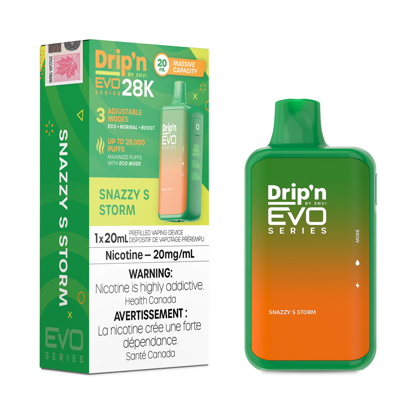 Drip'n by Envi Evo Series 28k Disposable - Snazzy S Storm (AB)