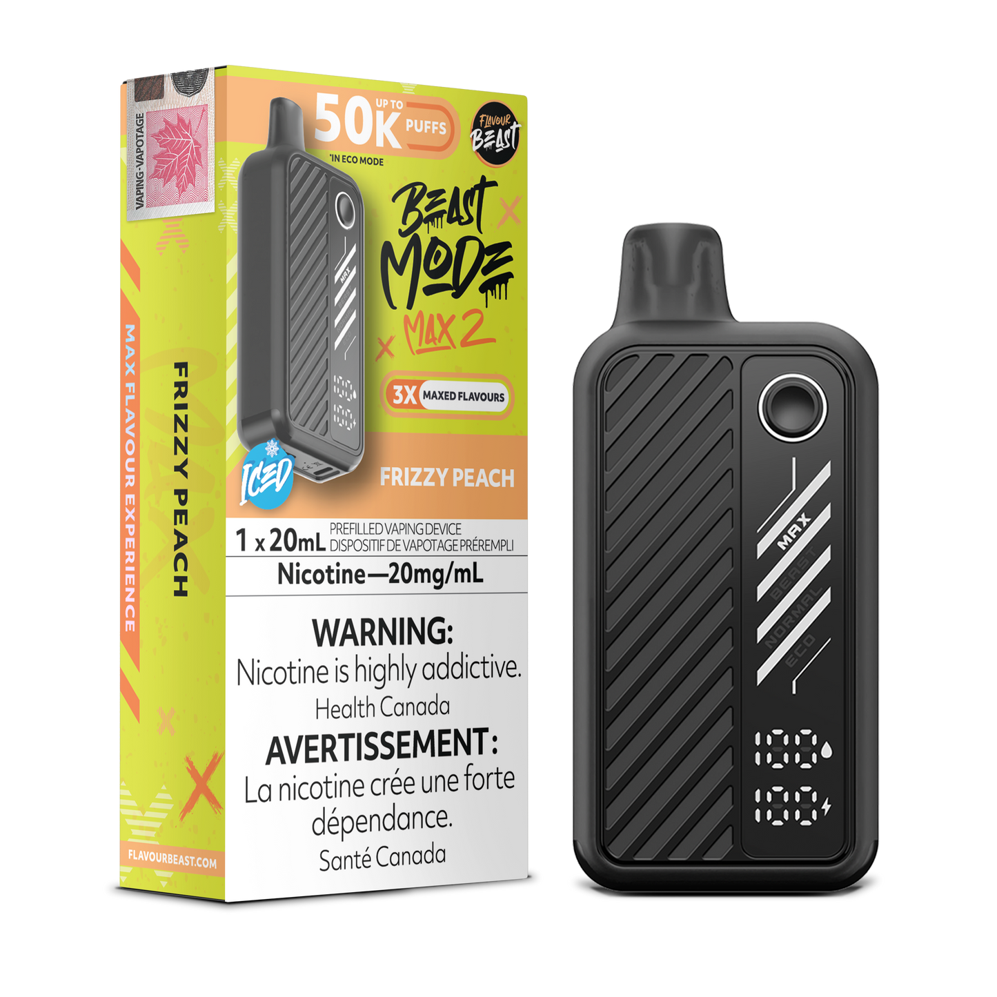 Flavour Beast Beast Max 2 50k - Frizzy Peach (AB)