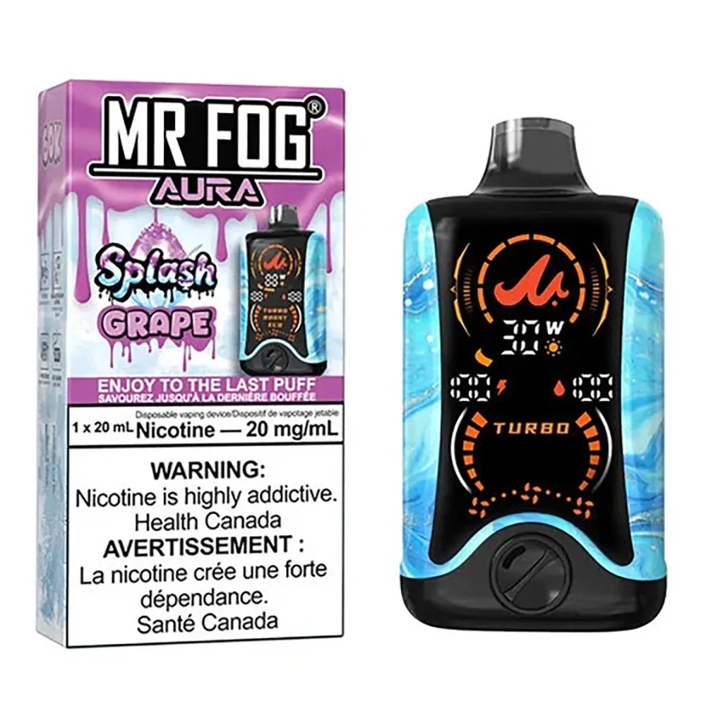 Splash Grape- Mr Fog 60K Disposable Vape ( 20mg )