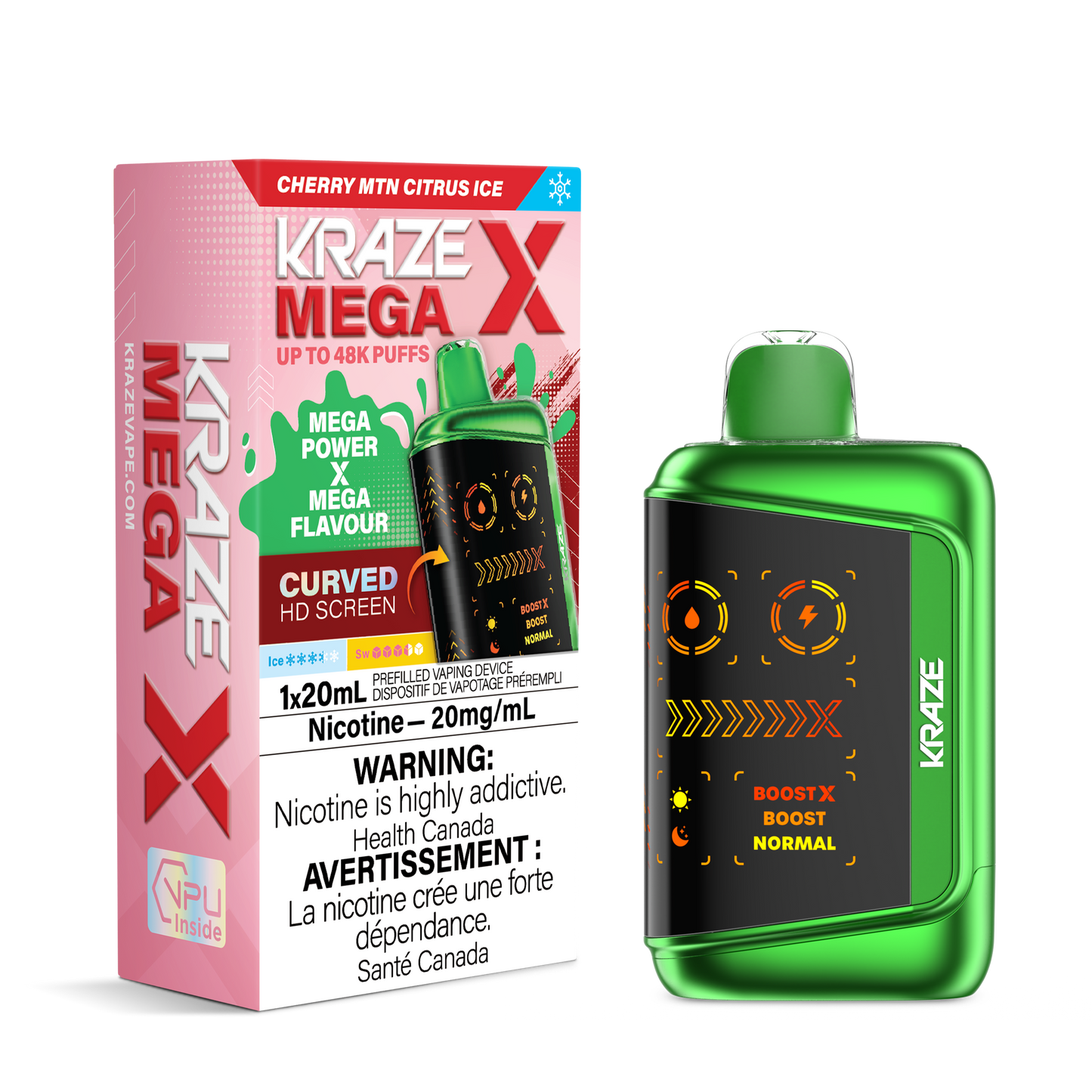 Kraze Mega X Rechargeable Disposable Vape 20mL