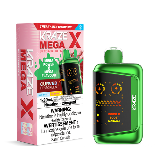 Kraze Mega X Rechargeable Disposable Vape 20mL
