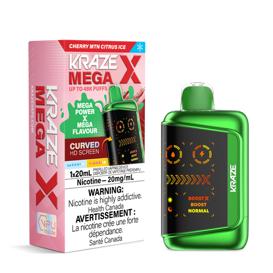 Kraze Mega X Rechargeable Disposable Vape 20mL