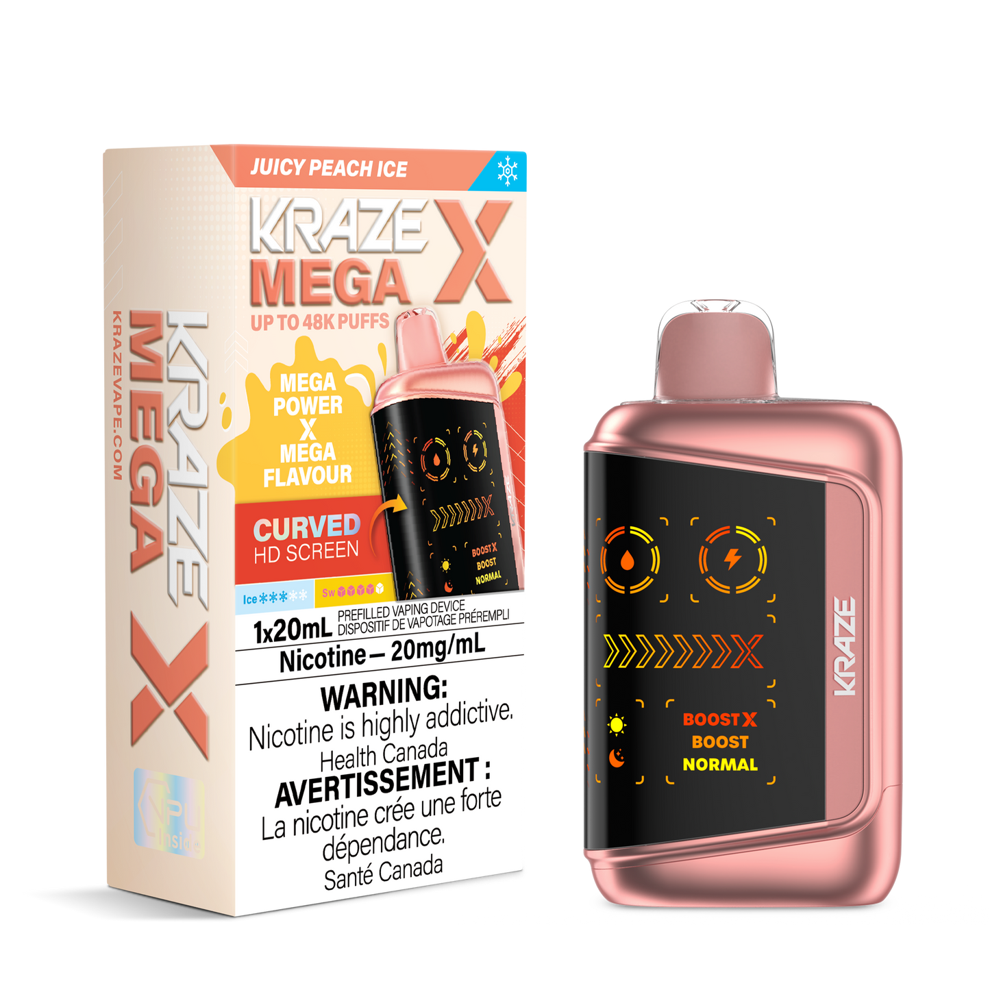 Kraze Mega X Rechargeable Disposable Vape 20mL