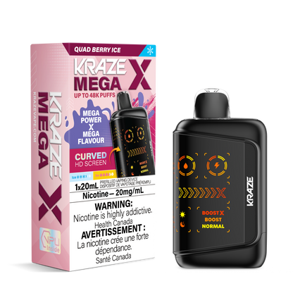 Kraze Mega X Rechargeable Disposable Vape 20mL