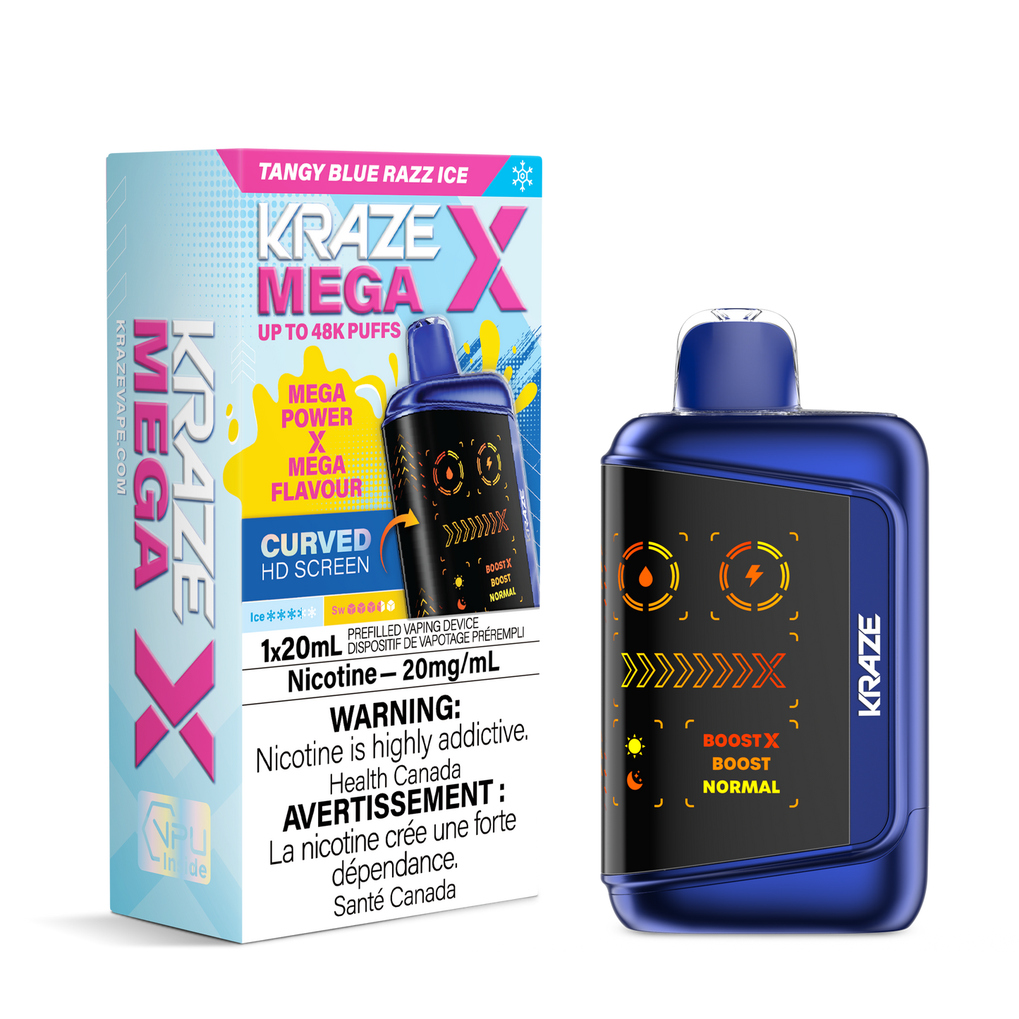 Kraze Mega X Rechargeable Disposable Vape 20mL
