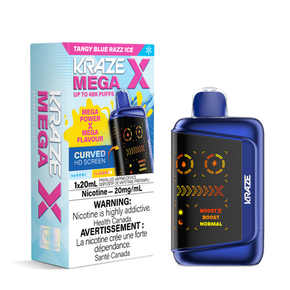 Kraze Mega X Rechargeable Disposable Vape 20mL