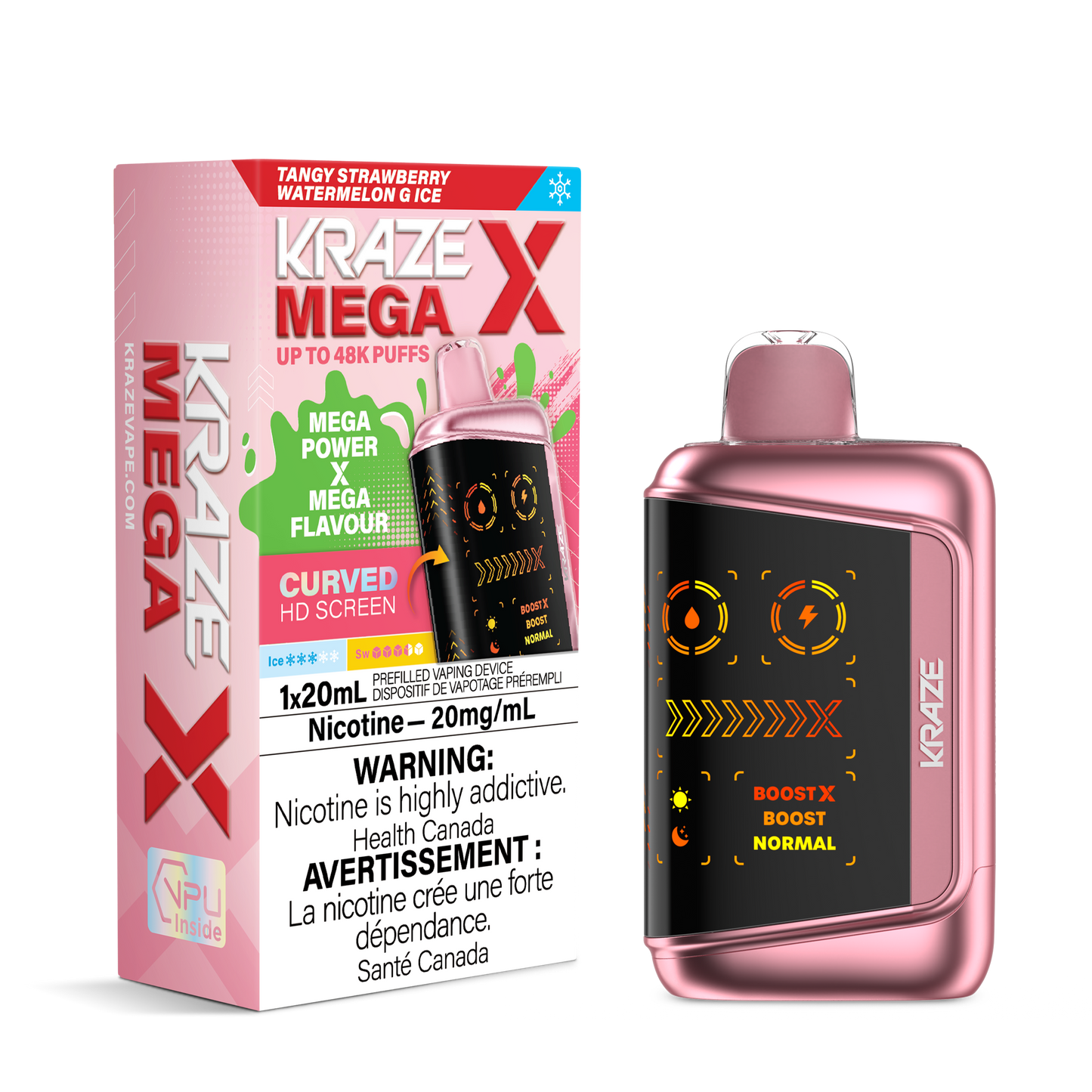 Kraze Mega X Rechargeable Disposable Vape 20mL