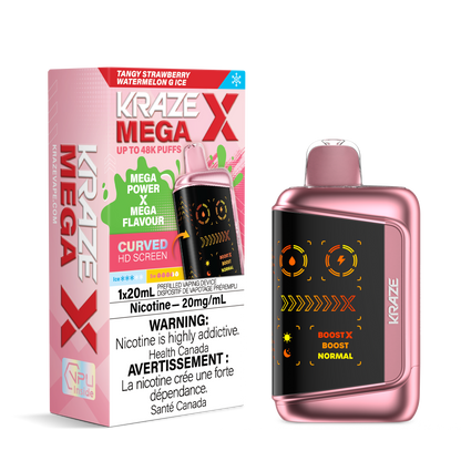 Kraze Mega X Rechargeable Disposable Vape 20mL