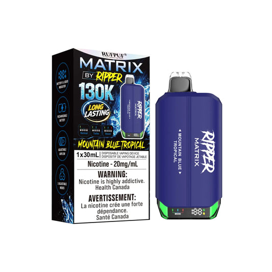Mountain Blue Tropical Ripper Matrix 130K Disposable Vape