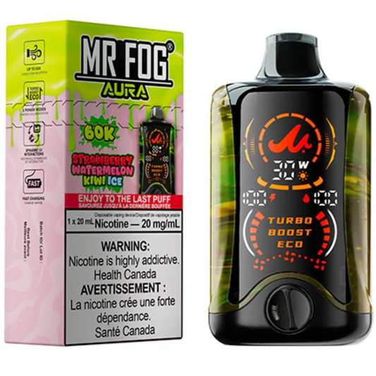 Strawberry Watermelon Kiwi Ice - MR FOG AURA 60K DISPOSABLE  | Order Now