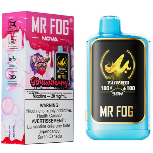 Bubble Gang Strawberry - Mr Fog Nova 36K Disposable Vape ( 20mg/20ml )