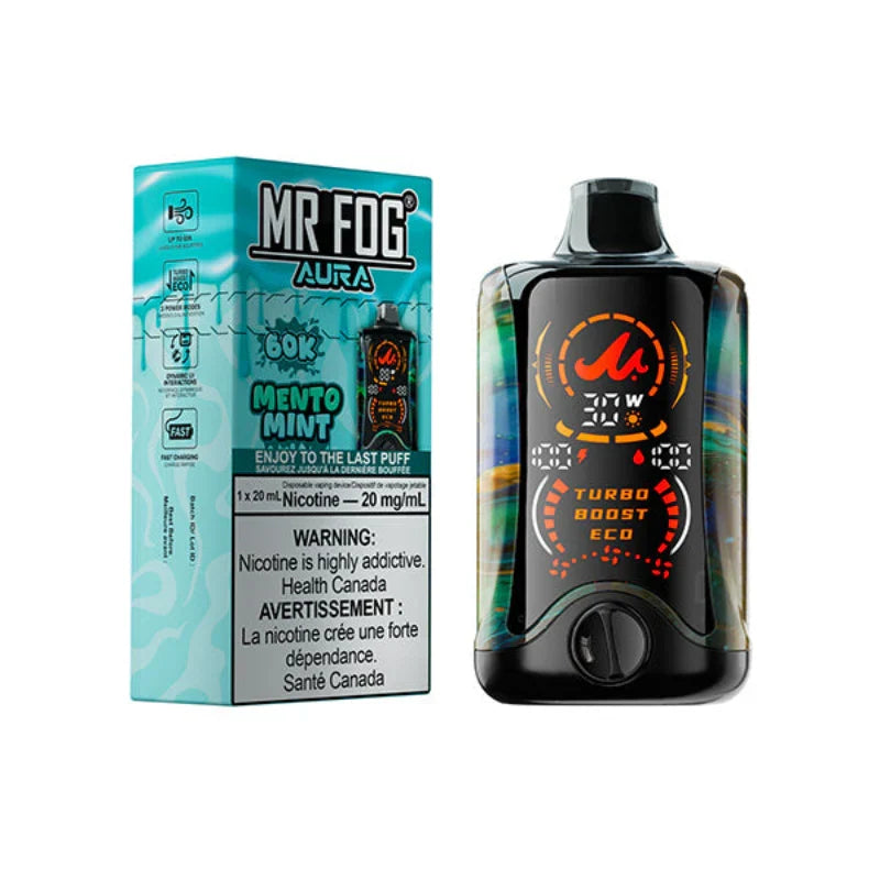 Mento Fresh Mint - Mr Fog Aura 60K Disposable ( 20mG/20mL)