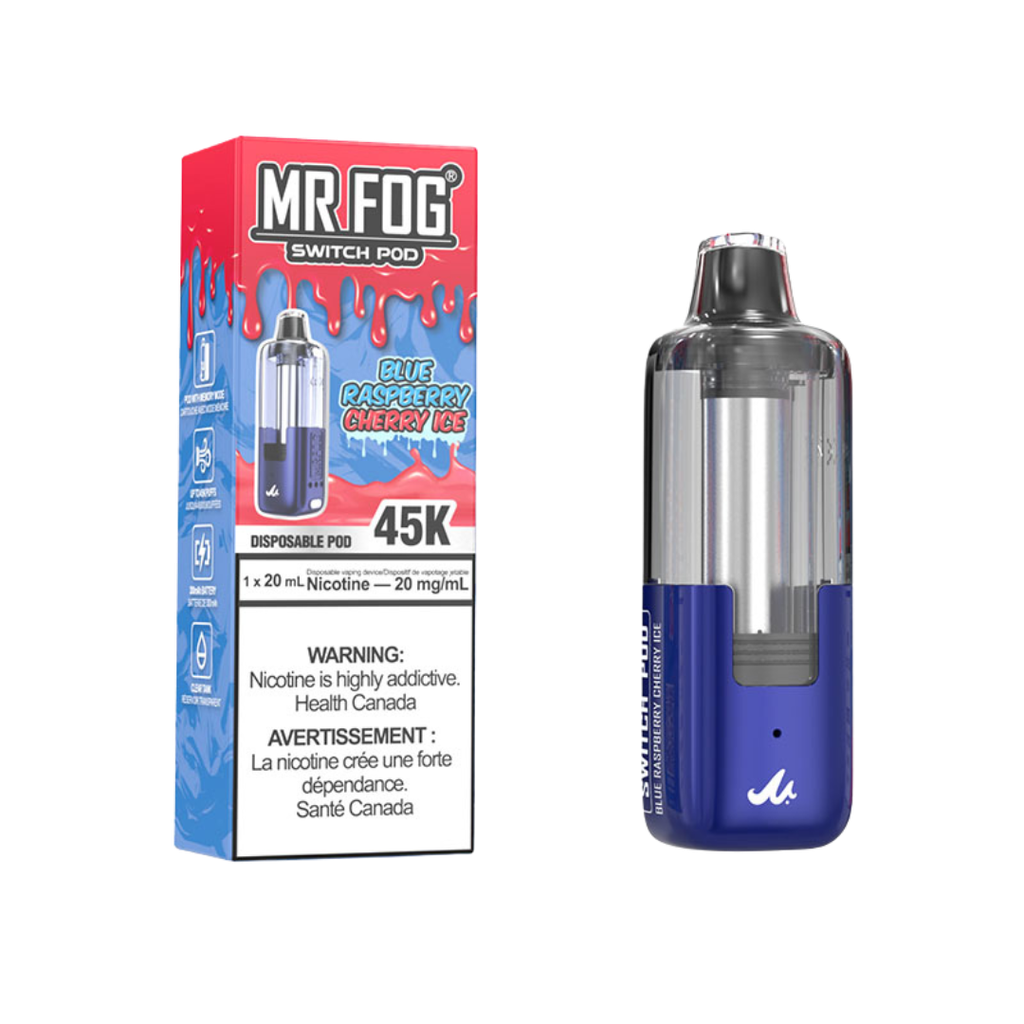 Blue Raspberry Cherry Ice - Mr Fog Switch Pod – 45K Puffs