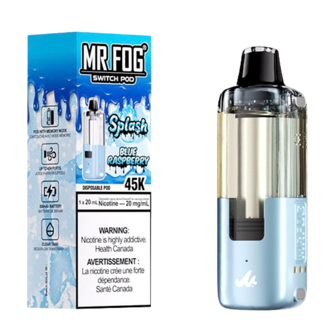 Mr Fog Switch Pod – 45K Puffs – Splash Blue Raspberry