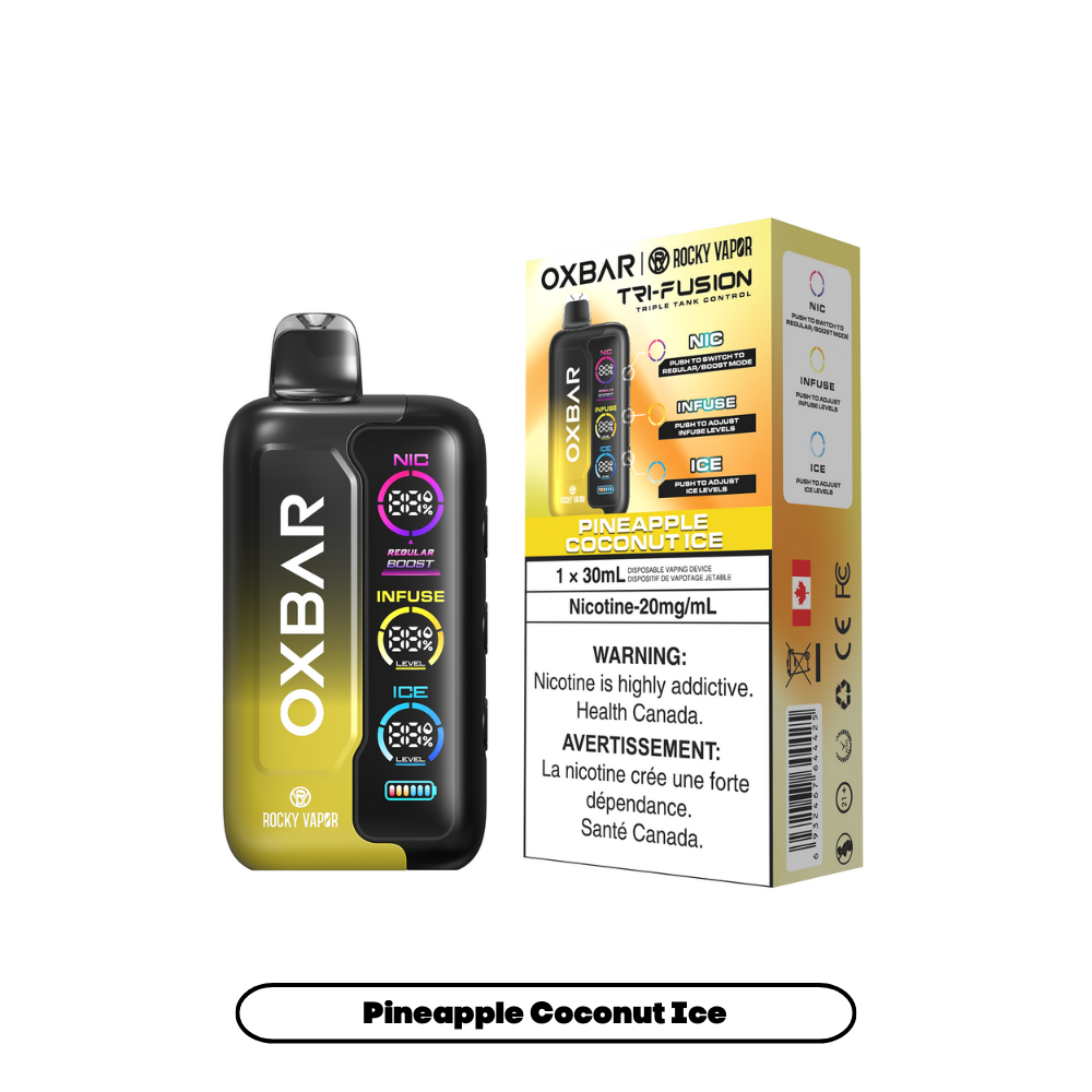 Rocky Vapor Oxbar Tri Fusion - Pineapple Coconut Ice (AB)