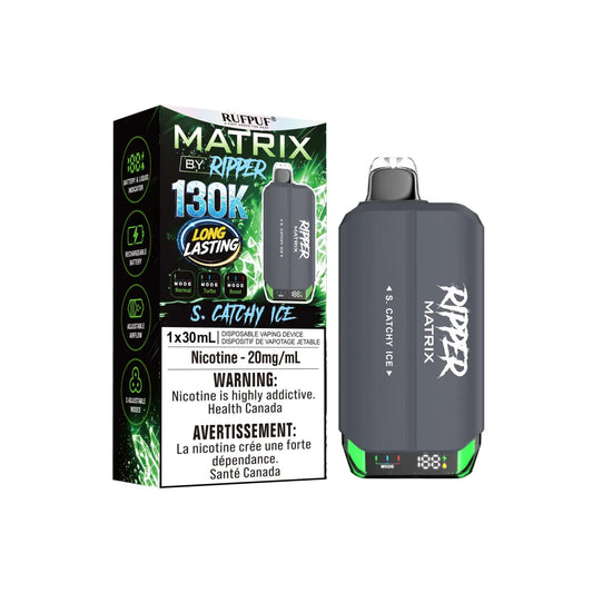 S. Catchy Ice Ripper Matrix 130K Disposable Vape