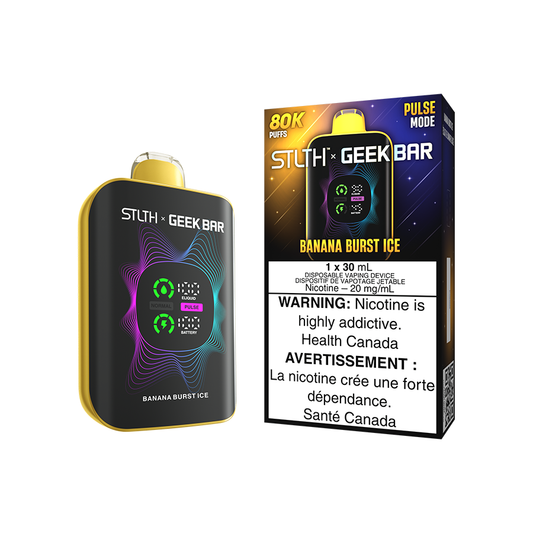 STLTH X Geek Bar 80K - Banana Burst Ice Disposable Vape