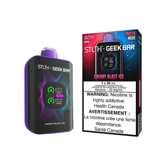 STLTH X Geek Bar 80K - Cherry Blast Ice Disposable Vape