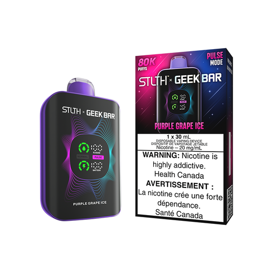 STLTH X Geek Bar 80K - Purple Grape Ice Disposable Vape