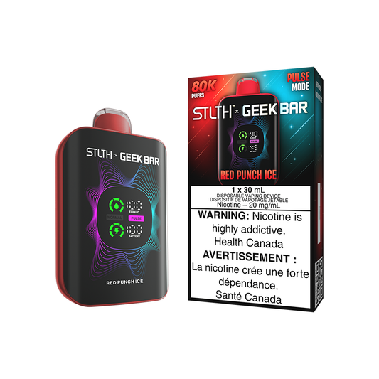 STLTH X Geek Bar 80K - Red Punch Ice Disposable Vape