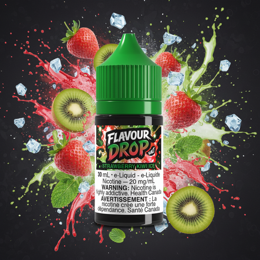 STRAWNANA CHILL By Flavour Drop E-Liquid (30ML SALT) 20 mg Nicotine