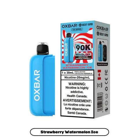 Strawberry Watermelon Ice  Rocky Vapor Oxbar 90k - Pod ( Without Battery )