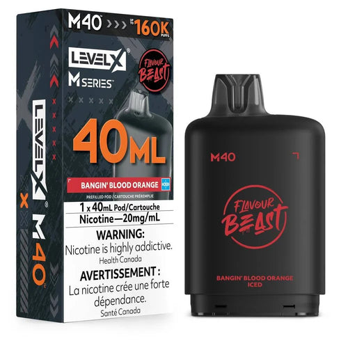 Level X Flavour Beast M40 160K Puff Pod  (All flavours )