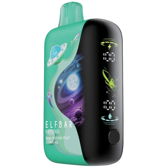 KIWI PASSION FRUIT GUAVA ICE - ELFBAR FS70K DISPOSABLE - 70k Puff