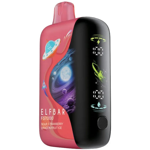 SOUR STRAWBERRY DRAGON FRUIT ICE - ELFBAR FS70K DISPOSABLE - 70k Puff