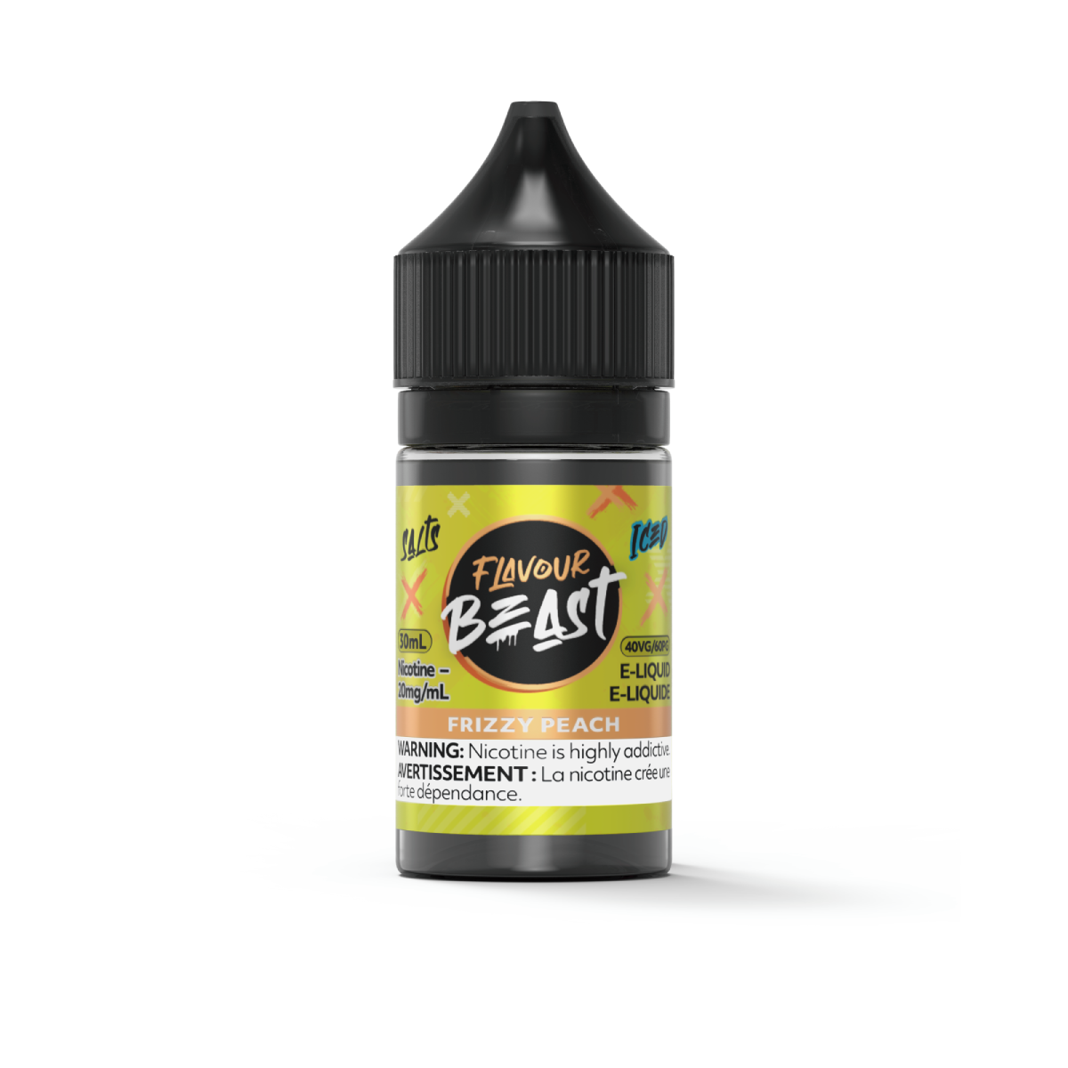 Flavour Beast E-Liquid 30ml 20mg - Frizzy Peach Iced