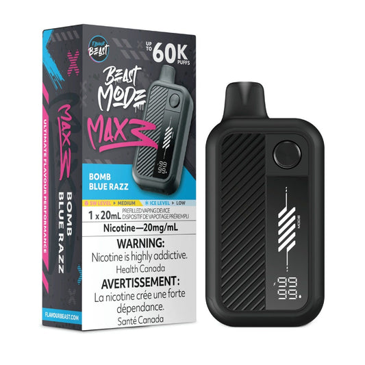 Flavour Beast Beast Mode Max 3 60k - Bomb Blue Razz