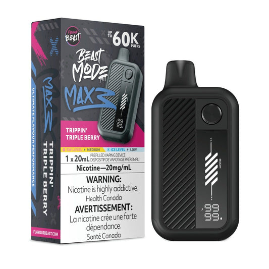 Flavour Beast Beast Mode Max 3 60k - Trippin' Triple Berry