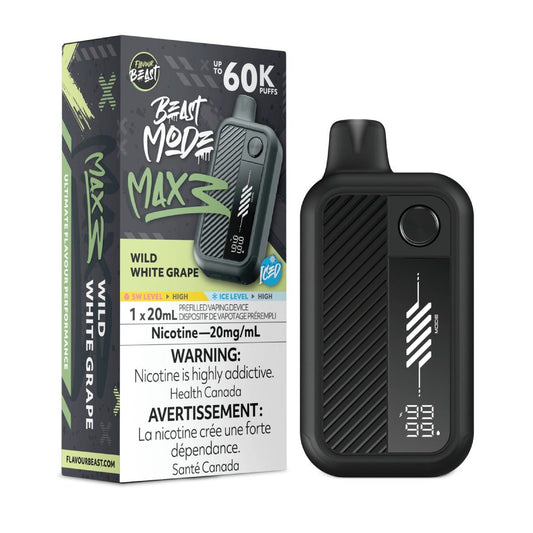 Flavour Beast Beast Mode Max 3 60k - Wild White Grape Iced
