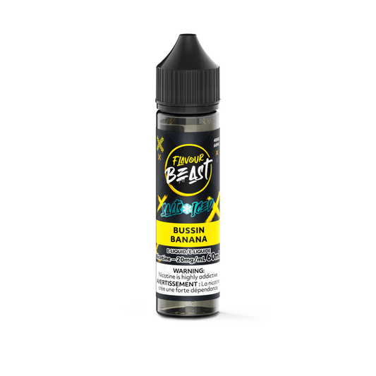 Flavour Beast E-Liquid 60ml 20mg - Bussin Banana (ICED)