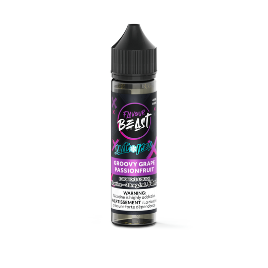 Flavour Beast E-Liquid 60ml 20mg - Groovy Grape Passionfruit (ICED)