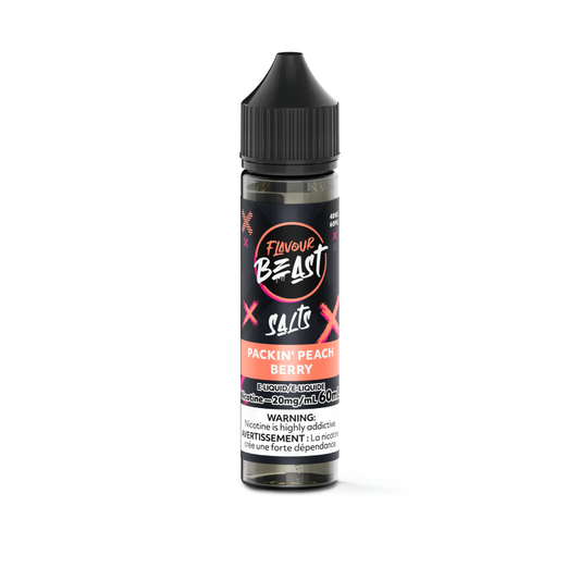 Flavour Beast E-Liquid 60ml 20mg - Packin' Peach Berry