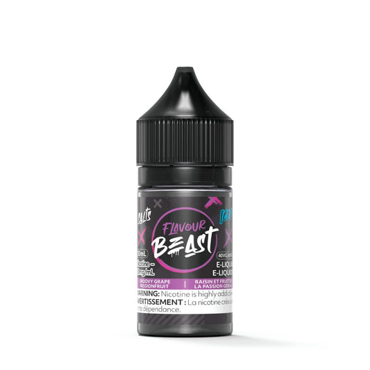 Flavour Beast E-Liquid 30ml 20mg - Groovy Grape Passionfruit Iced