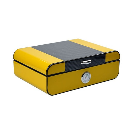 Just Cigar N Things NYC Yellow Humidor