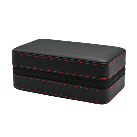 Deluxe Travel Humidor Black & Red
