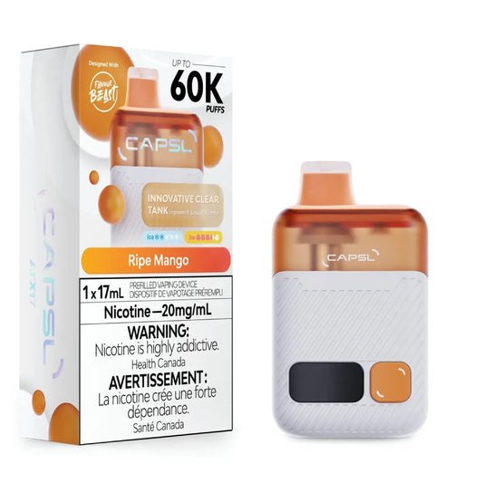 CAPSL 60K Puffs Disposable Vape – Ripe Mango