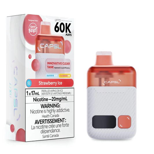 CAPSL 60K Puffs Disposable Vape – Strawberry Ice