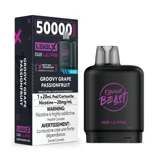 Level X Flavour Beast G2 Ultra - Groovy Grape Passionfruit (AB)