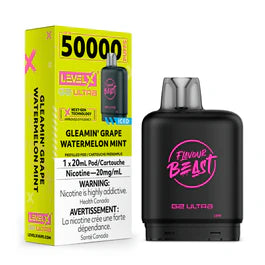 Level X Flavour Beast G2 Ultra - Gleamin' Grape Watermelon Mint  (AB)