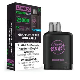 G2 Level X Flavour Beast Boost G2 - Grapplin' Grape Sour Apple Iced (AB)